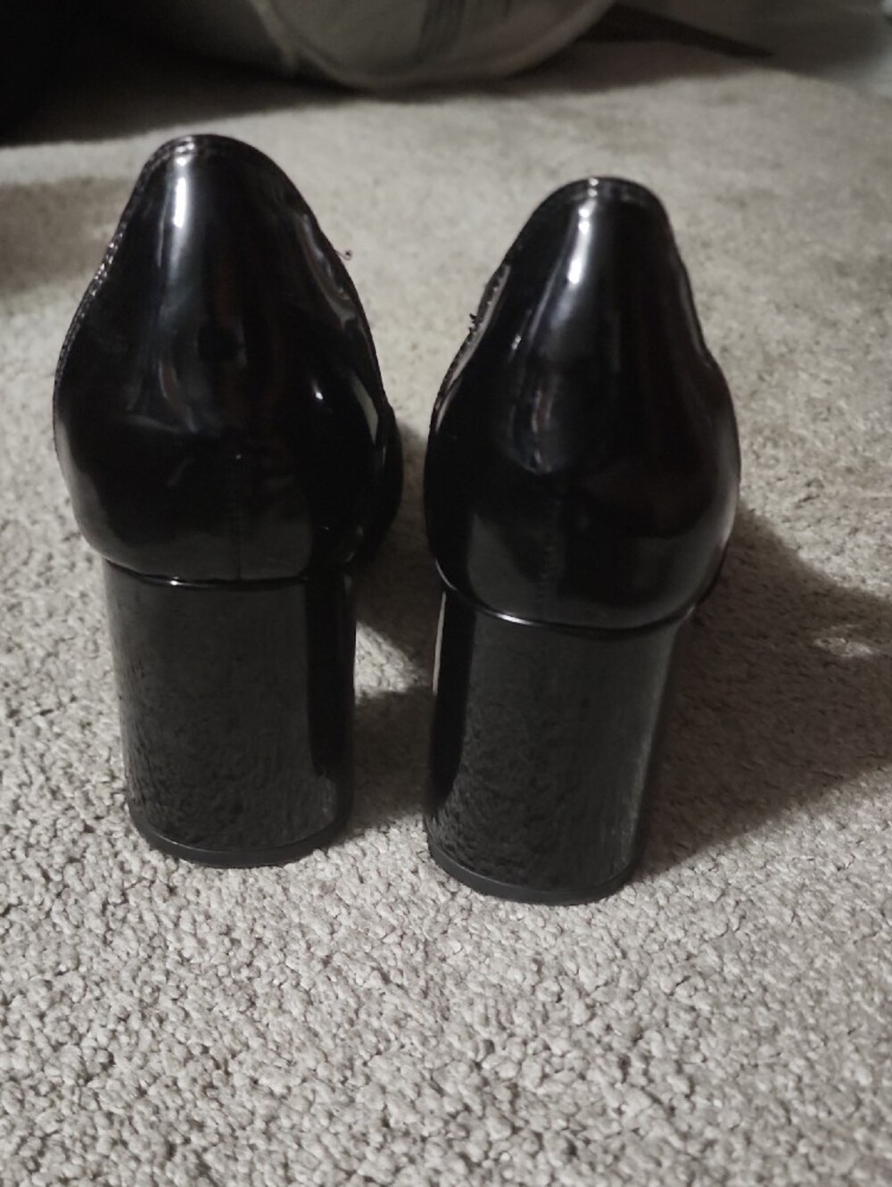 Anne Klein Black Pointed-Toe Cutout Pumps - Picture 3 of 3
